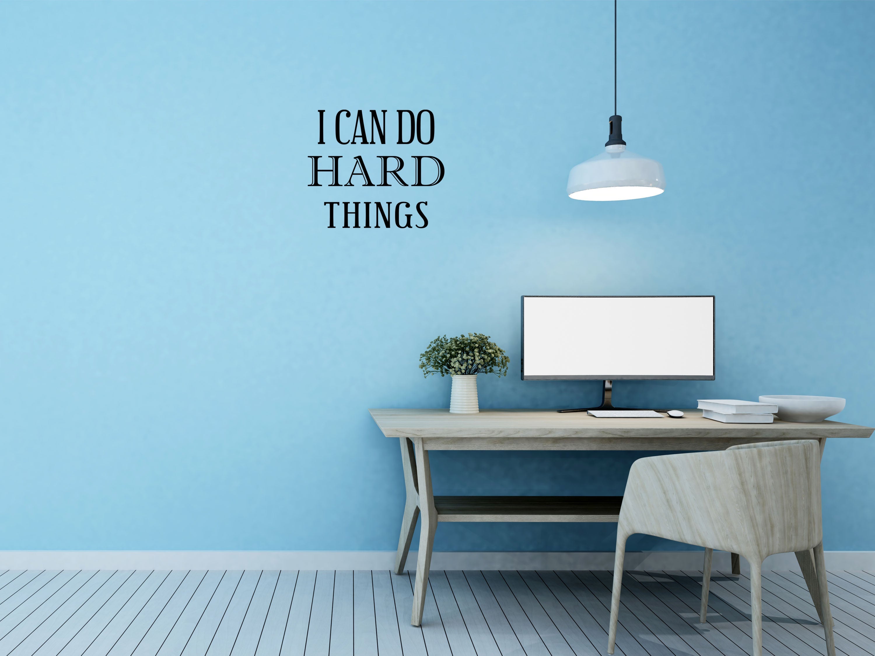 I Can Do Hard Things Vinyl Wall Decal - Motivational Decal I Can Do Hard Things Sign - Inspirational Quote Decal Vinyl Wall Decal Inspirational Wall Signs 