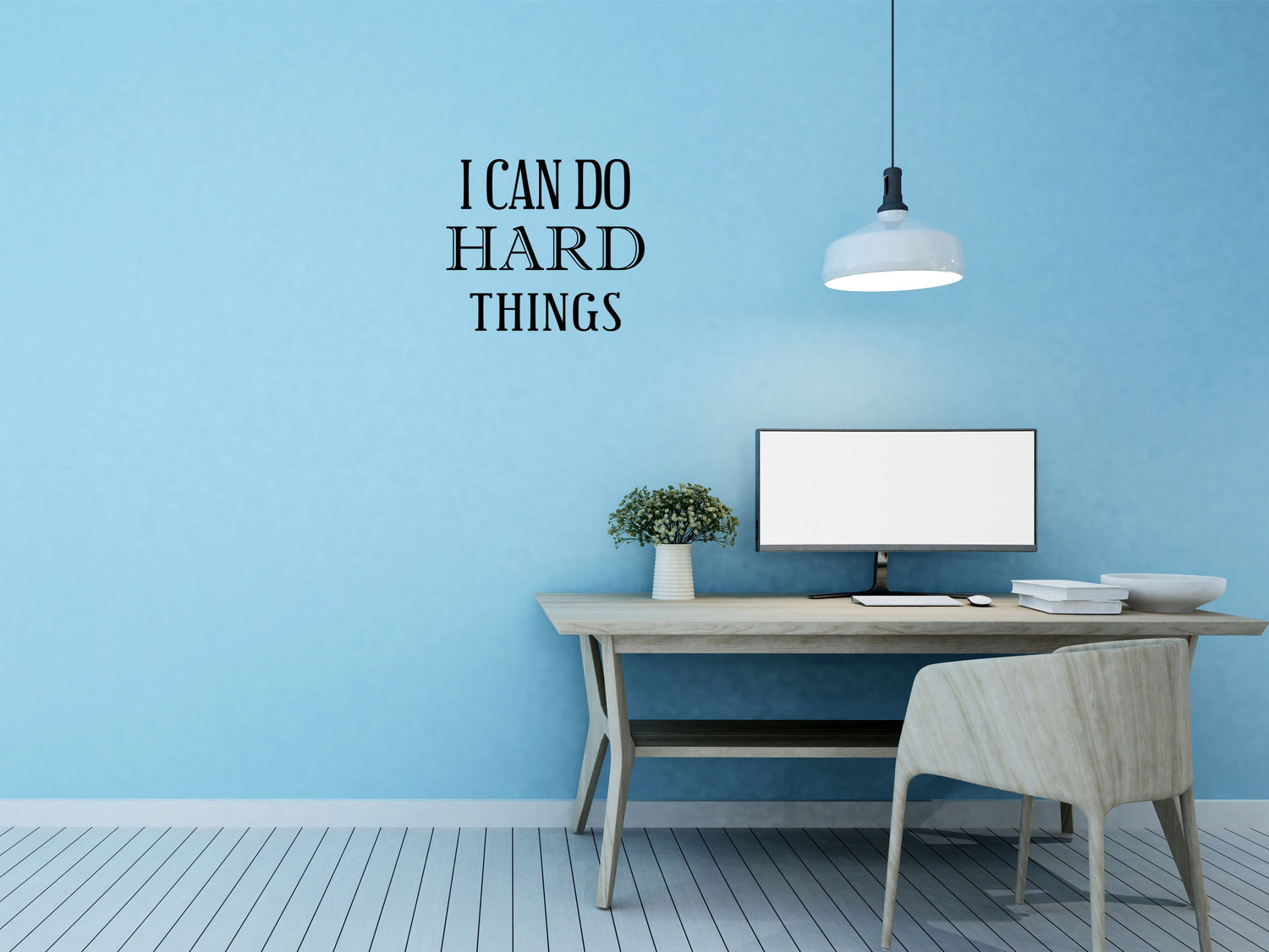 I Can Do Hard Things Vinyl Wall Decal - Motivational Decal I Can Do Hard Things Sign - Inspirational Quote Decal Vinyl Wall Decal Inspirational Wall Signs 