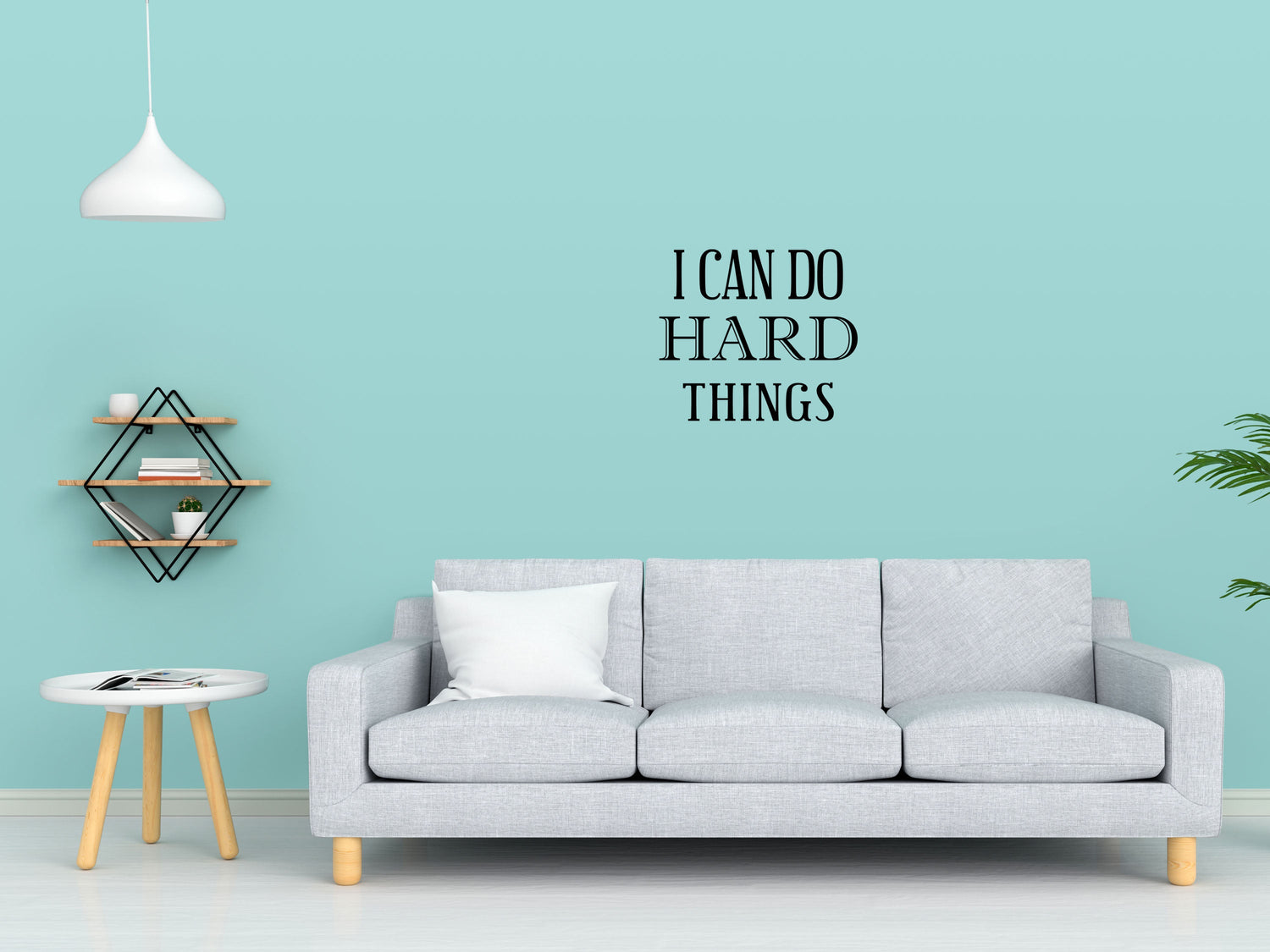 I Can Do Hard Things Vinyl Wall Decal - Motivational Decal I Can Do Hard Things Sign - Inspirational Quote Decal Vinyl Wall Decal Inspirational Wall Signs 