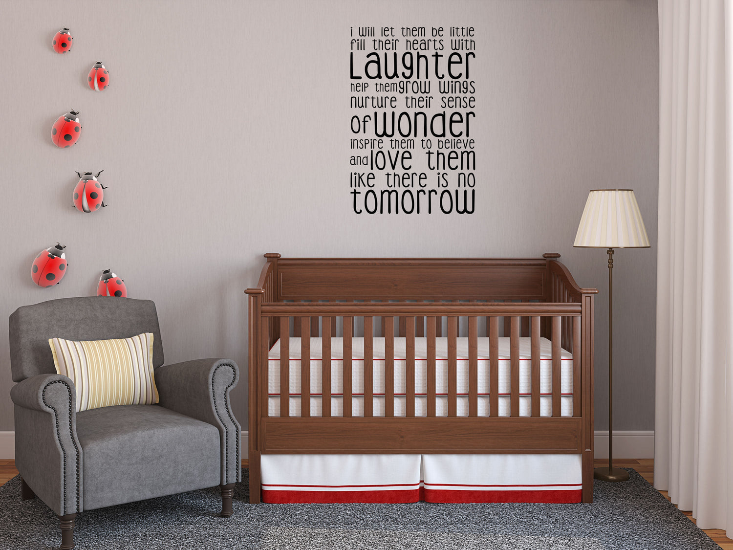 I Will Let Them Be Little - Inspirational Wall Decals Vinyl Wall Decal Inspirational Wall Signs 