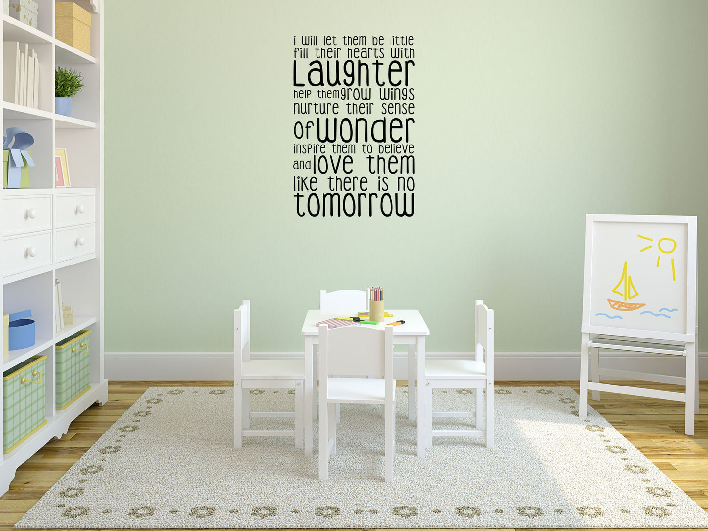I Will Let Them Be Little - Inspirational Wall Decals Vinyl Wall Decal Inspirational Wall Signs 