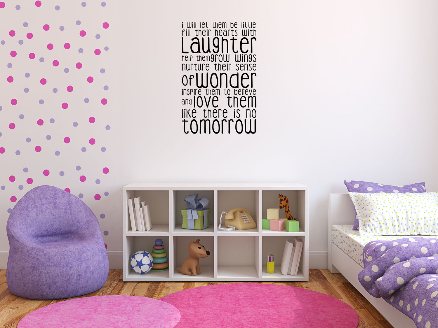 I Will Let Them Be Little - Inspirational Wall Decals Vinyl Wall Decal Inspirational Wall Signs 