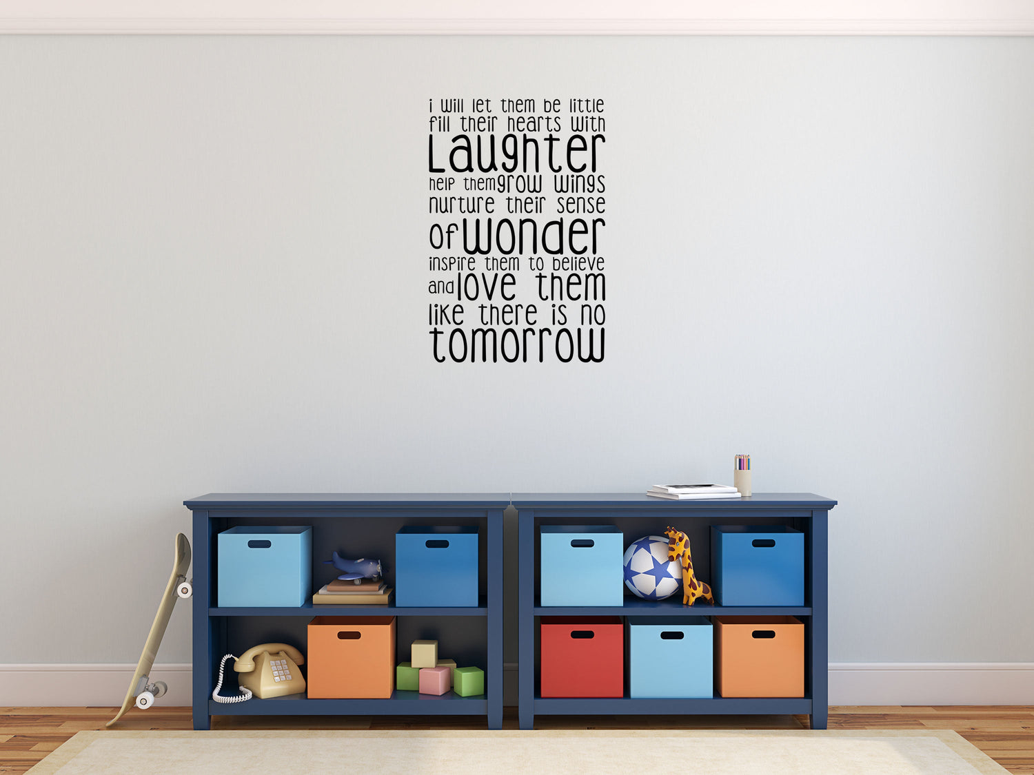 I Will Let Them Be Little - Inspirational Wall Decals Vinyl Wall Decal Inspirational Wall Signs 