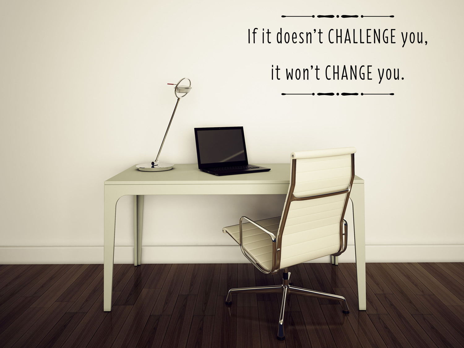 If It Doesn't Challenge Motivational Sticker Quote Vinyl Wall Decal Inspirational Wall Signs 