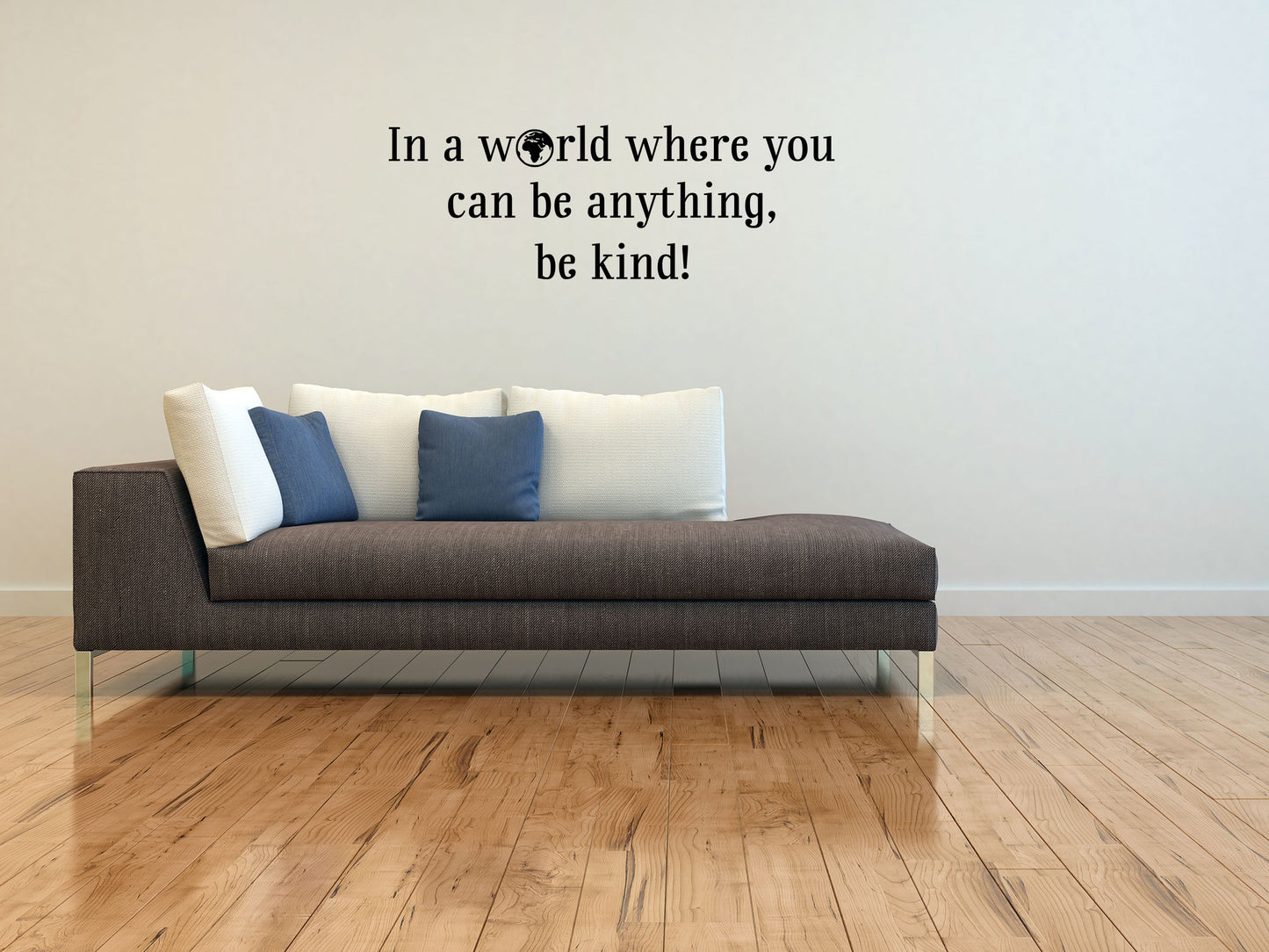 In A World Where You Can Be Anything Decal - Be Kind Vinyl Decal - Classroom Decor- School Wall Decor - Be Kind Sign - World Wall Decal Vinyl Wall Decal Done 