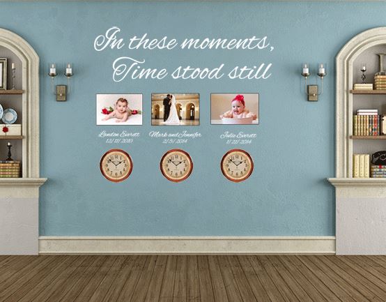 In These Moments Time Stood Still - Inspirational Wall Decals Inspirational Wall Signs 