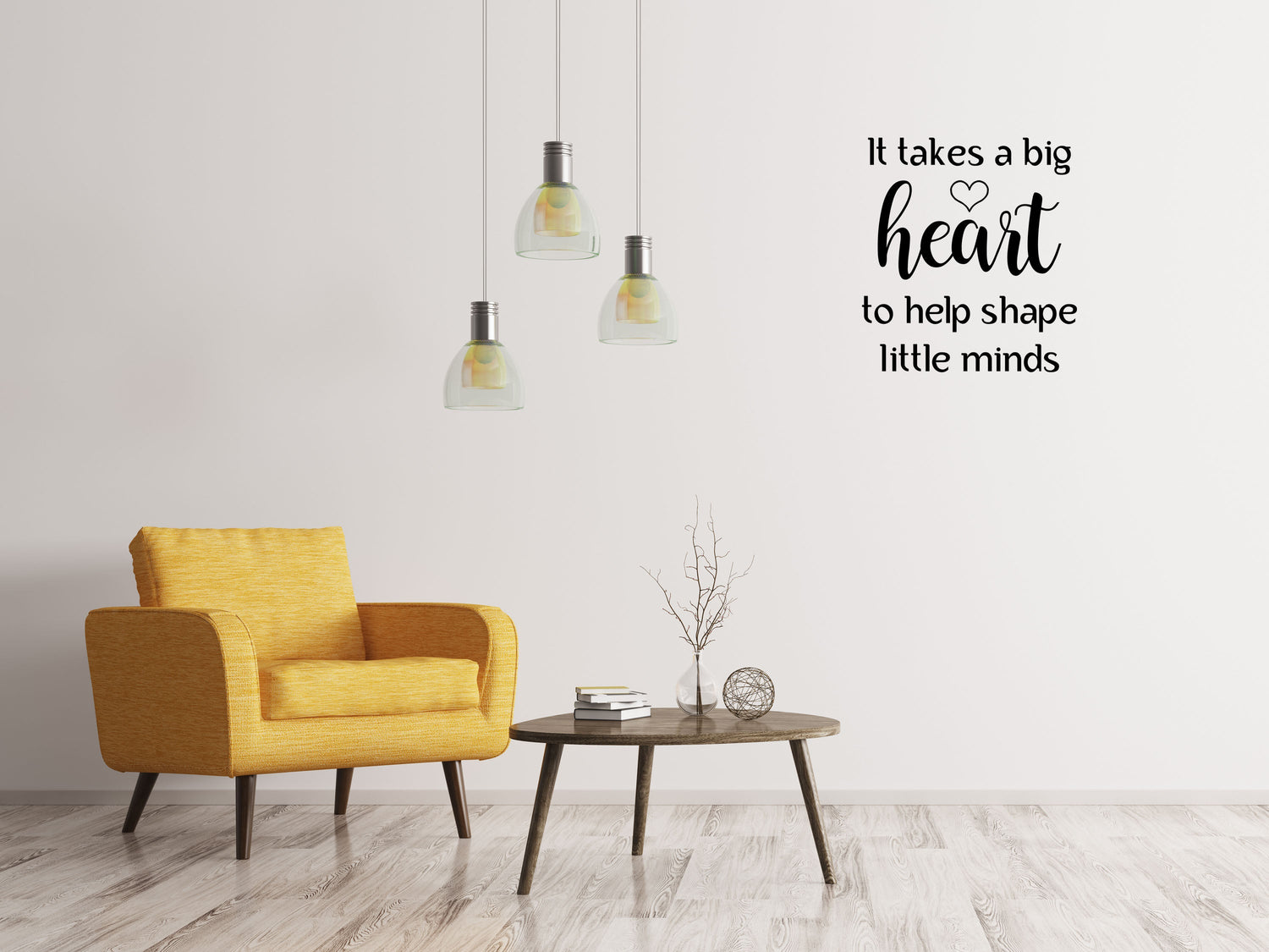 It Takes A Big Heart Wall Word Bedroom Quote Vinyl Wall Decal Inspirational Wall Signs 