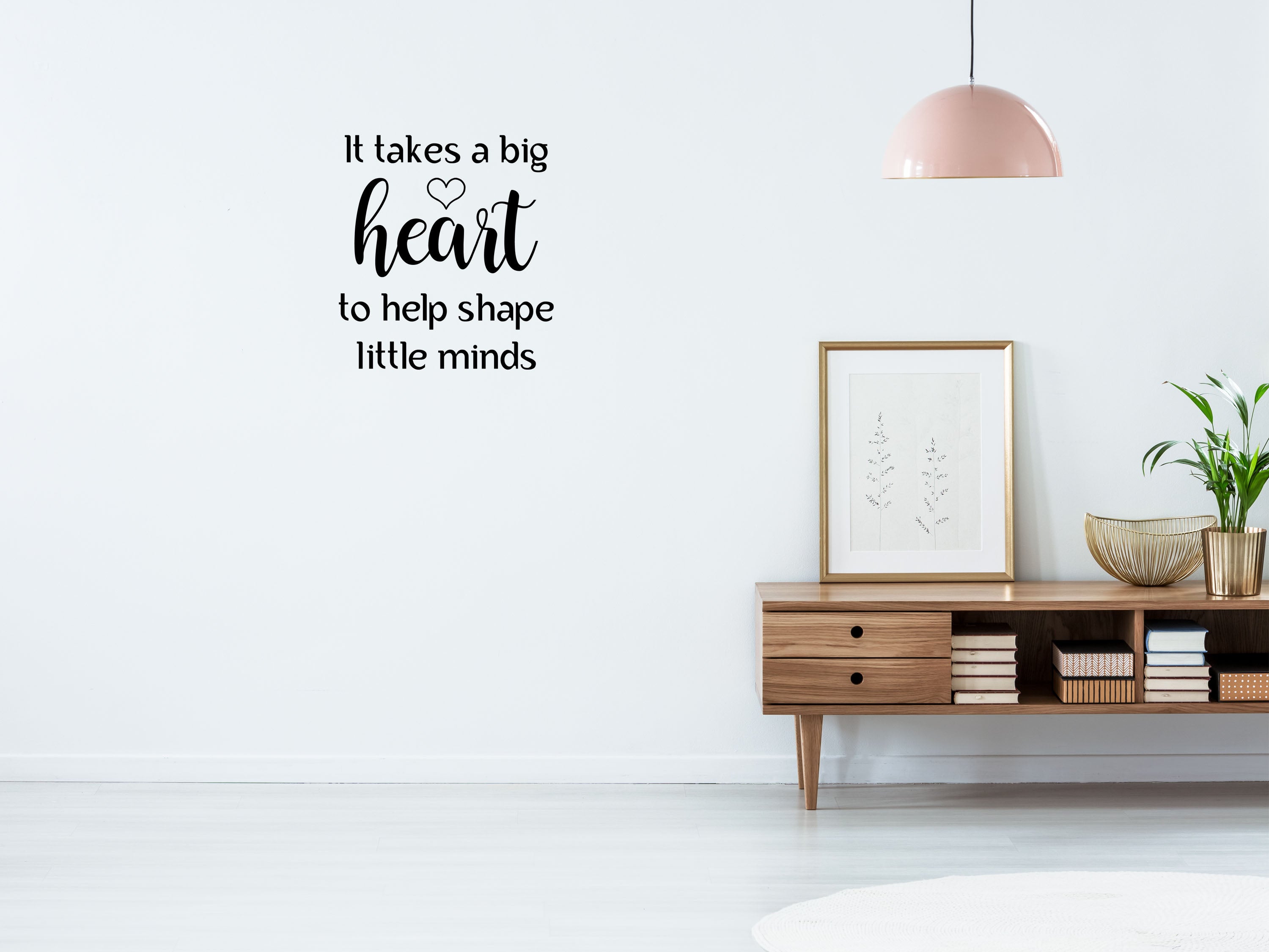 It Takes A Big Heart Wall Word Bedroom Quote Vinyl Wall Decal Inspirational Wall Signs 