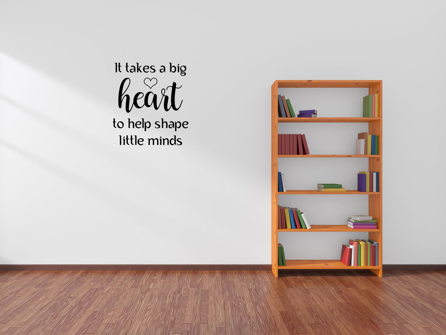 It Takes A Big Heart Wall Word Bedroom Quote Vinyl Wall Decal Inspirational Wall Signs 