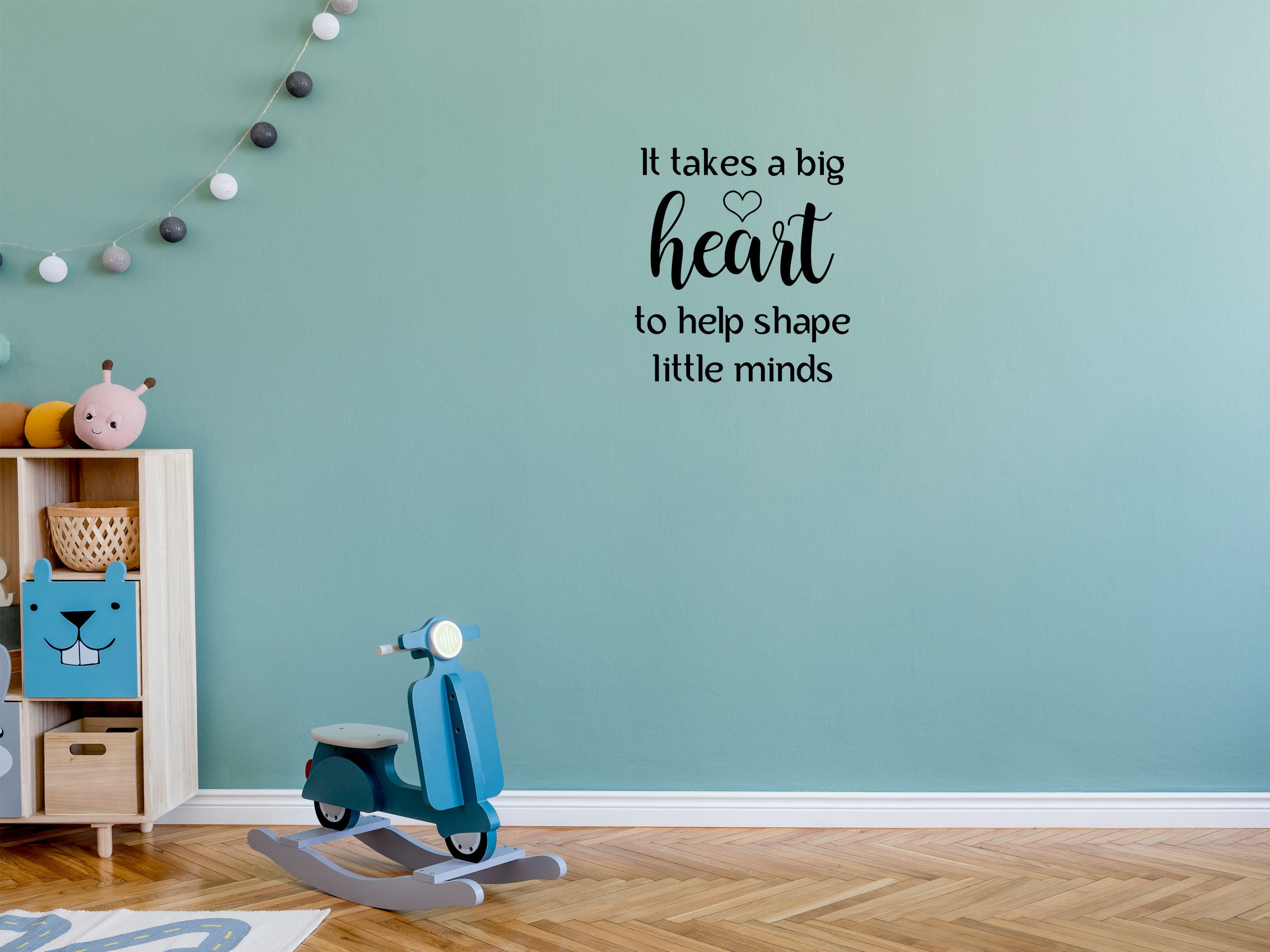 It Takes A Big Heart Wall Word Bedroom Quote Vinyl Wall Decal Inspirational Wall Signs 
