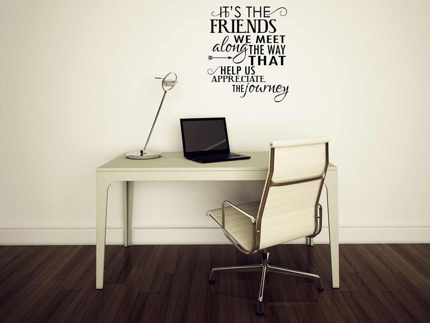 It's The Friends We Meet Bedroom Decor Wall Words Quote Vinyl Wall Decal Inspirational Wall Signs 