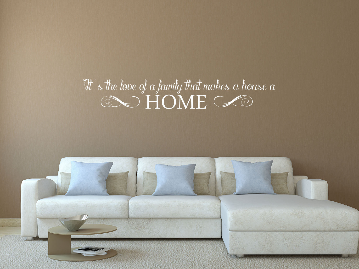 It's The Love of A Family That Makes a House a HOME Vinyl Wall Decal Inspirational Wall Signs 