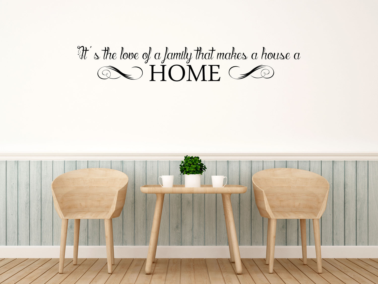 It's The Love of A Family That Makes a House a HOME Vinyl Wall Decal Inspirational Wall Signs 