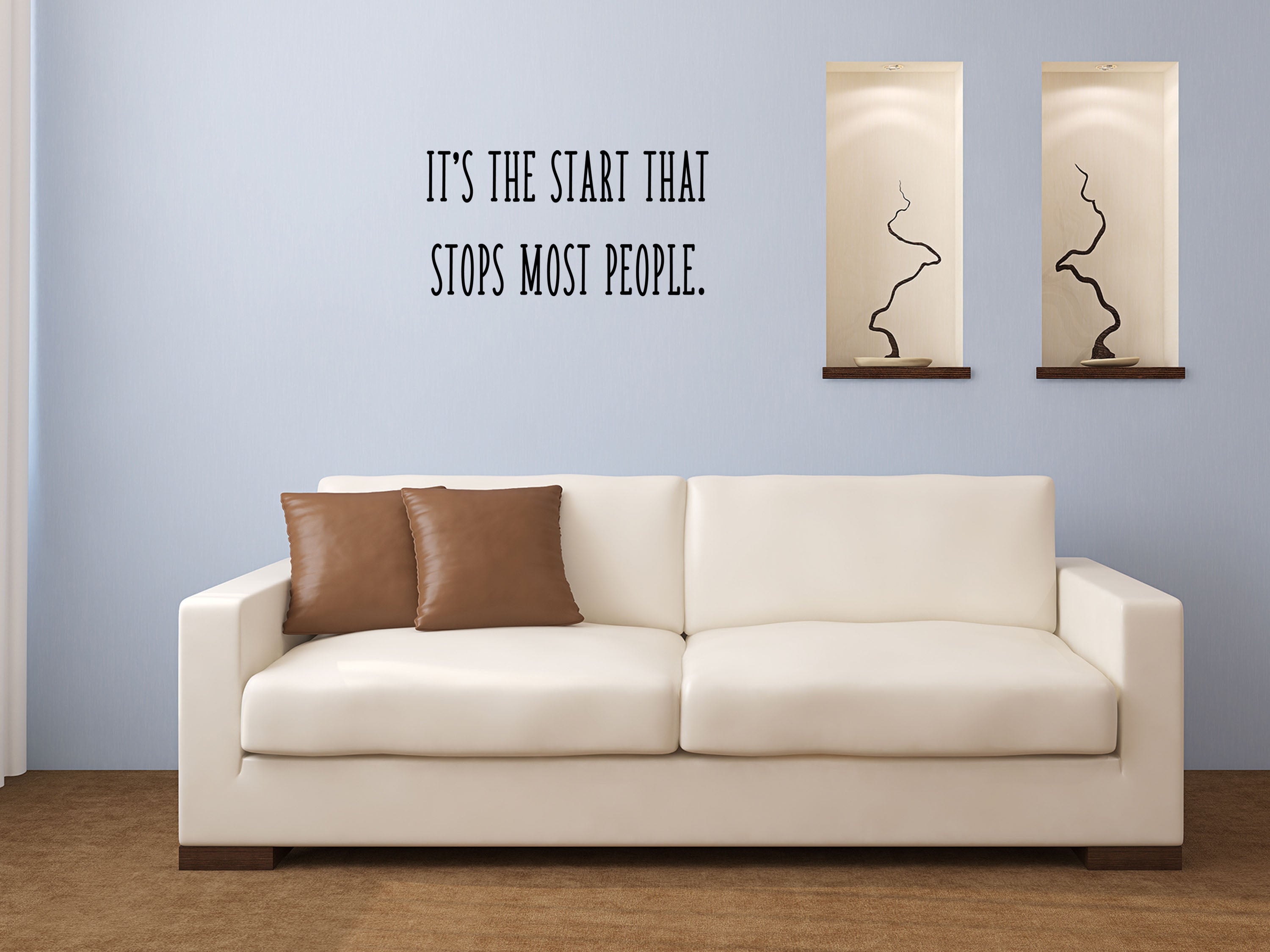 It's The Start That Stops Most People Encouraging Wall Sticker Vinyl Wall Decal Inspirational Wall Signs 