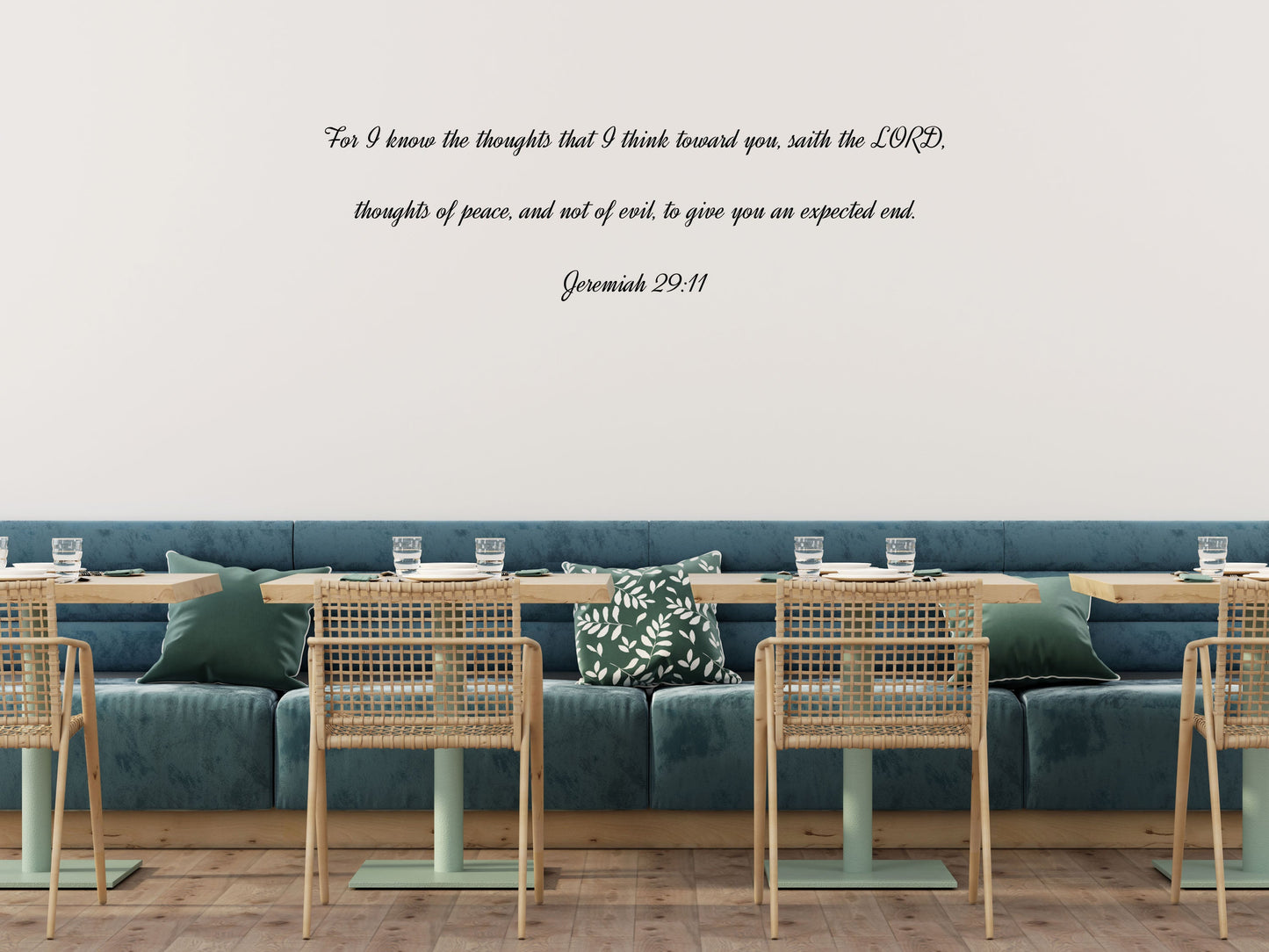 Jeremiah 29:11 Wall Inspirational Decal Quote Vinyl Wall Decal Inspirational Wall Signs 