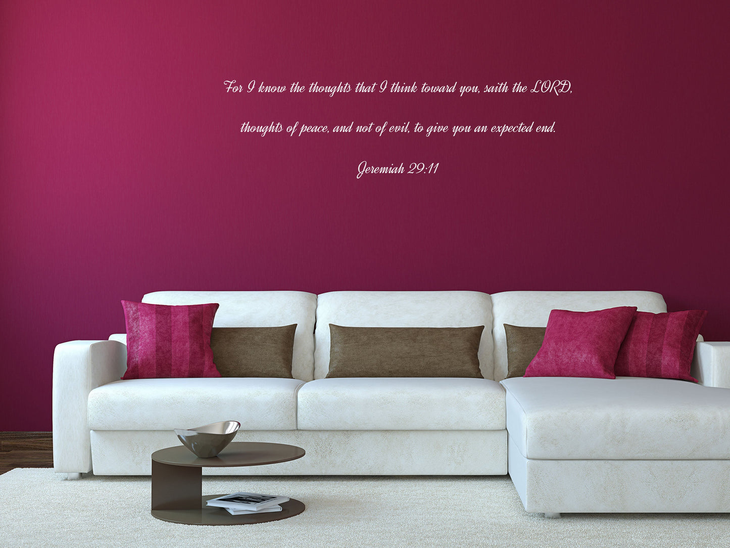 Jeremiah 29:11 Wall Inspirational Decal Quote Vinyl Wall Decal Inspirational Wall Signs 