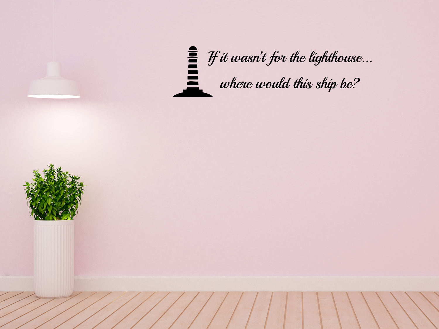 Jesus Is The Lighthouse Christian Bible Wall Decal Words Vinyl Wall Decal Inspirational Wall Signs 