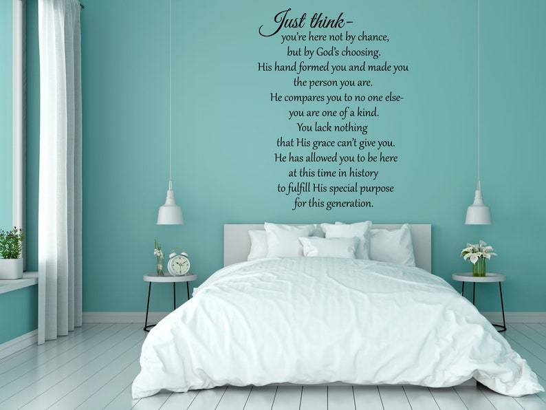 Just Think Vinyl Wall Decal Done 