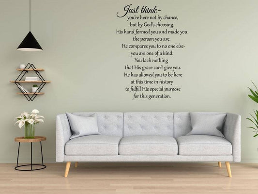 Just Think Vinyl Wall Decal Done 