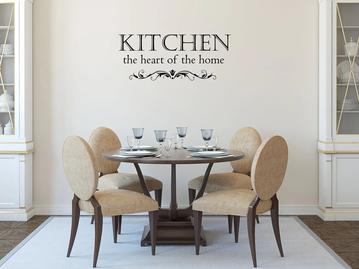 Kitchen The Heart Of The Home Vinyl Wall Decal – Inspirational Wall Signs