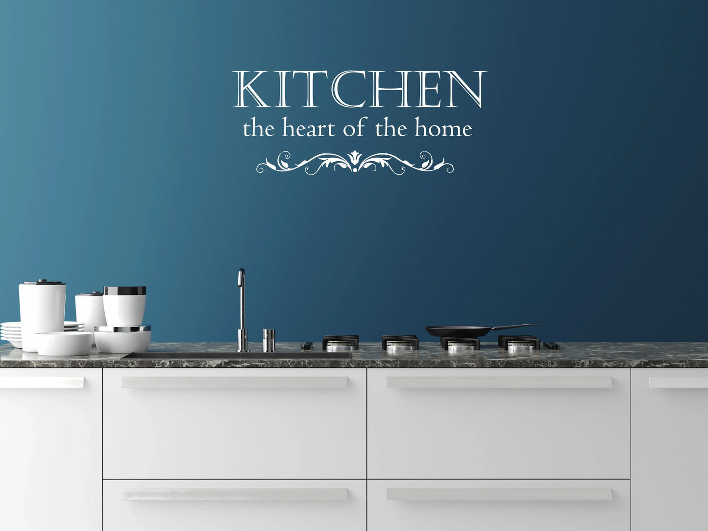 Kitchen The Heart Of The Home Vinyl Wall Decal – Inspirational Wall Signs
