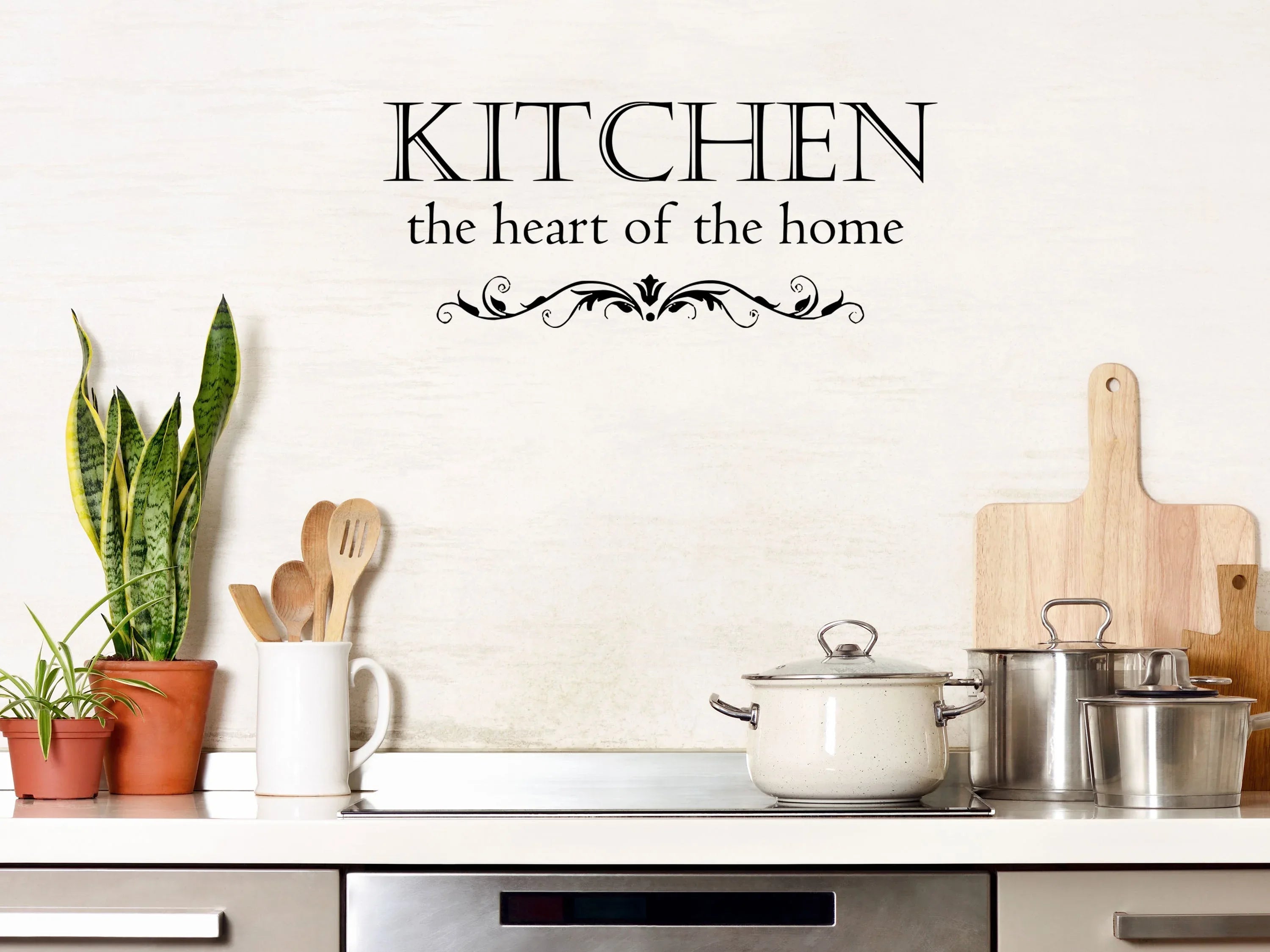 Kitchen The Heart Of The Home Vinyl Wall Decal – Inspirational Wall Signs