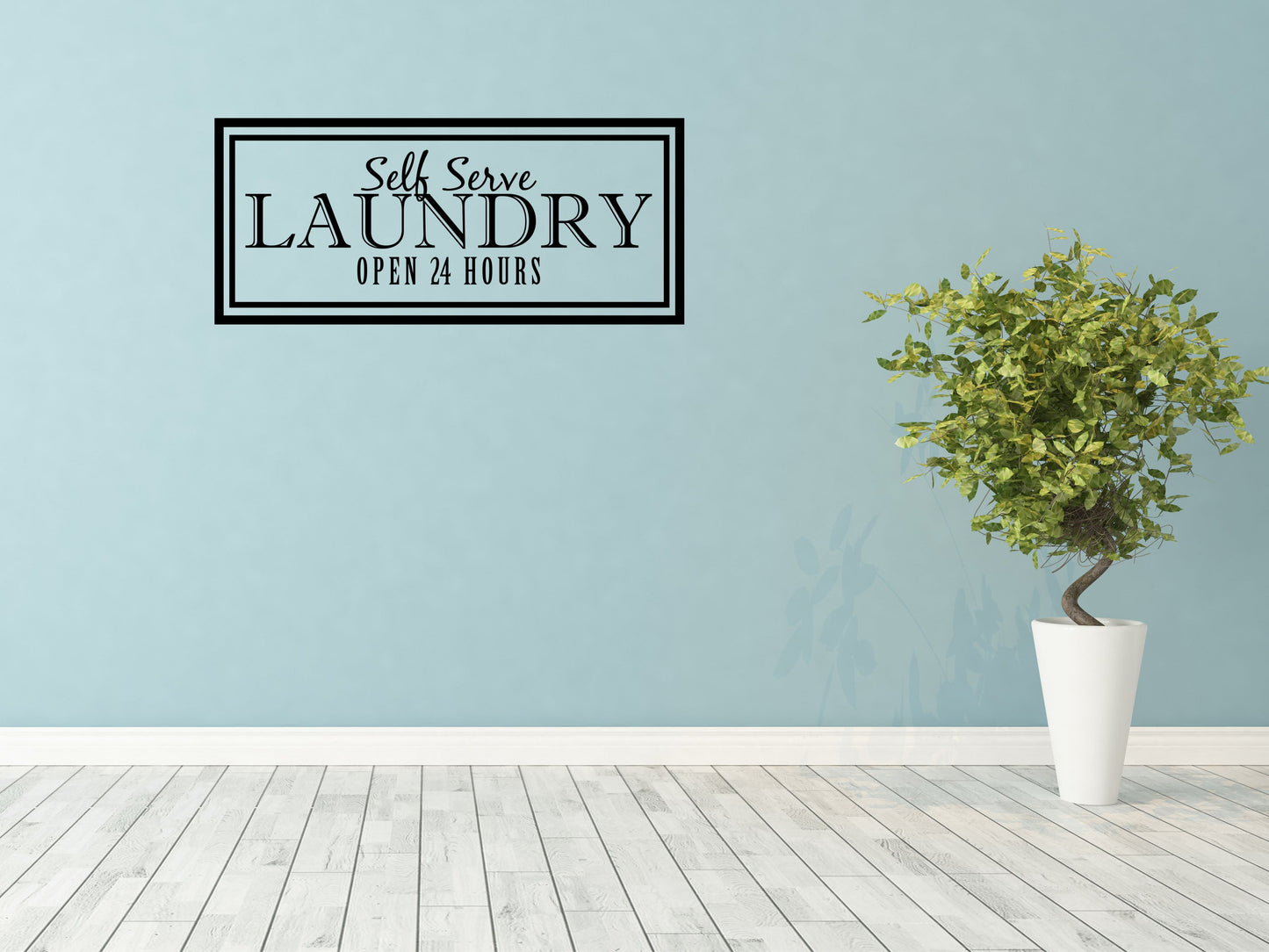Laundry Decal Sign - Laundry Wall Sticker - Laundry Room Décor - Laundry Wall Art Décor Vinyl Wall Decal Inspirational Wall Signs 