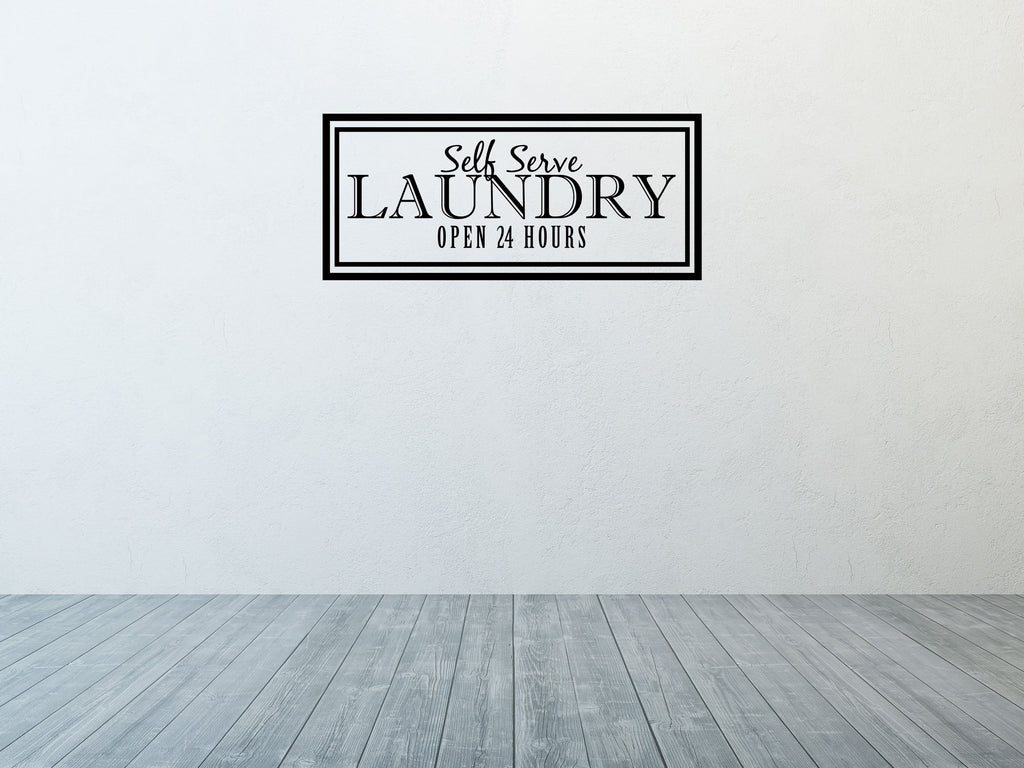 Laundry Decal Sign - Laundry Wall Sticker - Laundry Room Décor - Laundry Wall Art Décor Vinyl Wall Decal Inspirational Wall Signs 