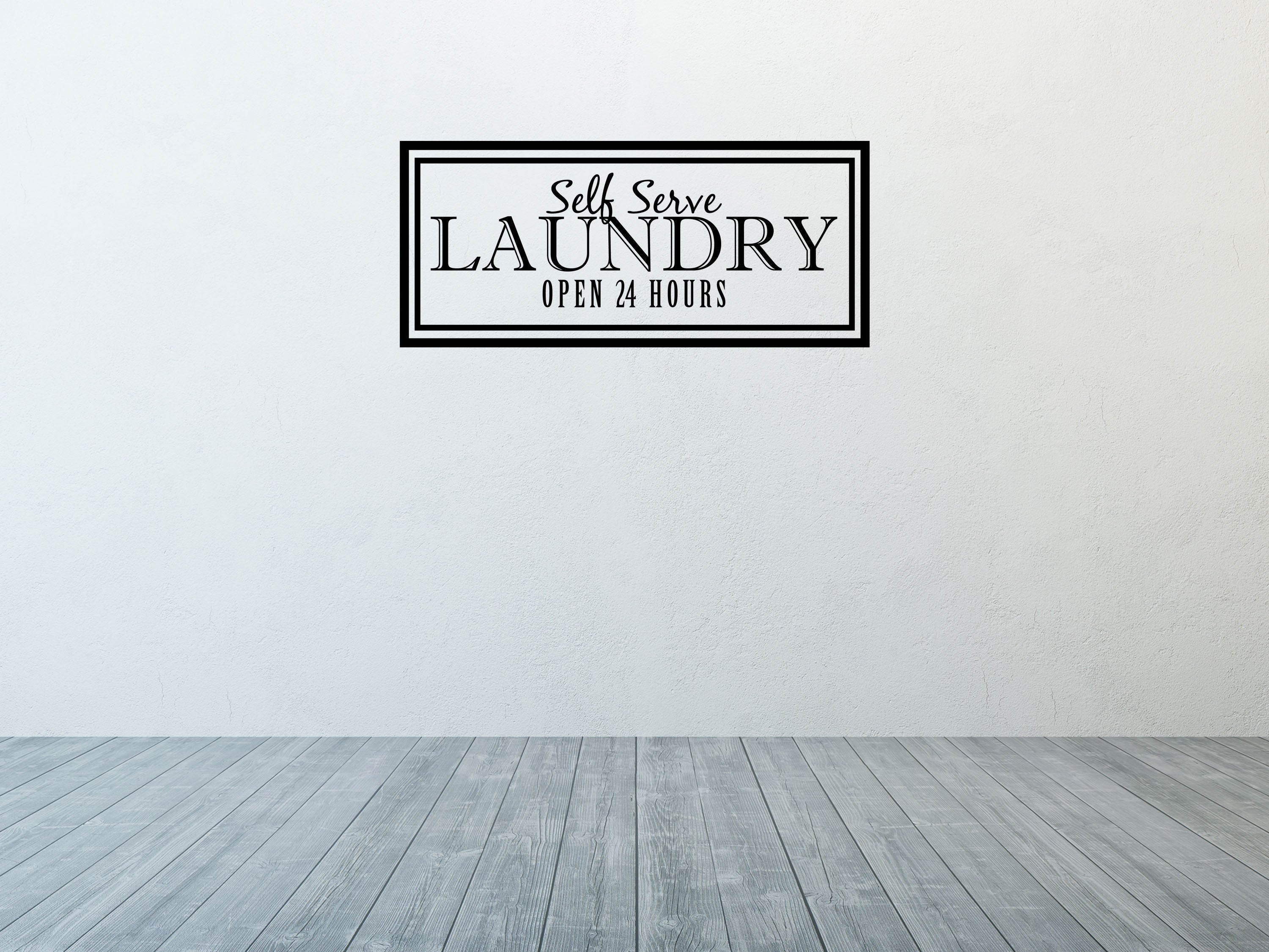 Laundry Decal Sign - Laundry Wall Sticker - Laundry Room Décor - Laundry Wall Art Décor Vinyl Wall Decal Inspirational Wall Signs 
