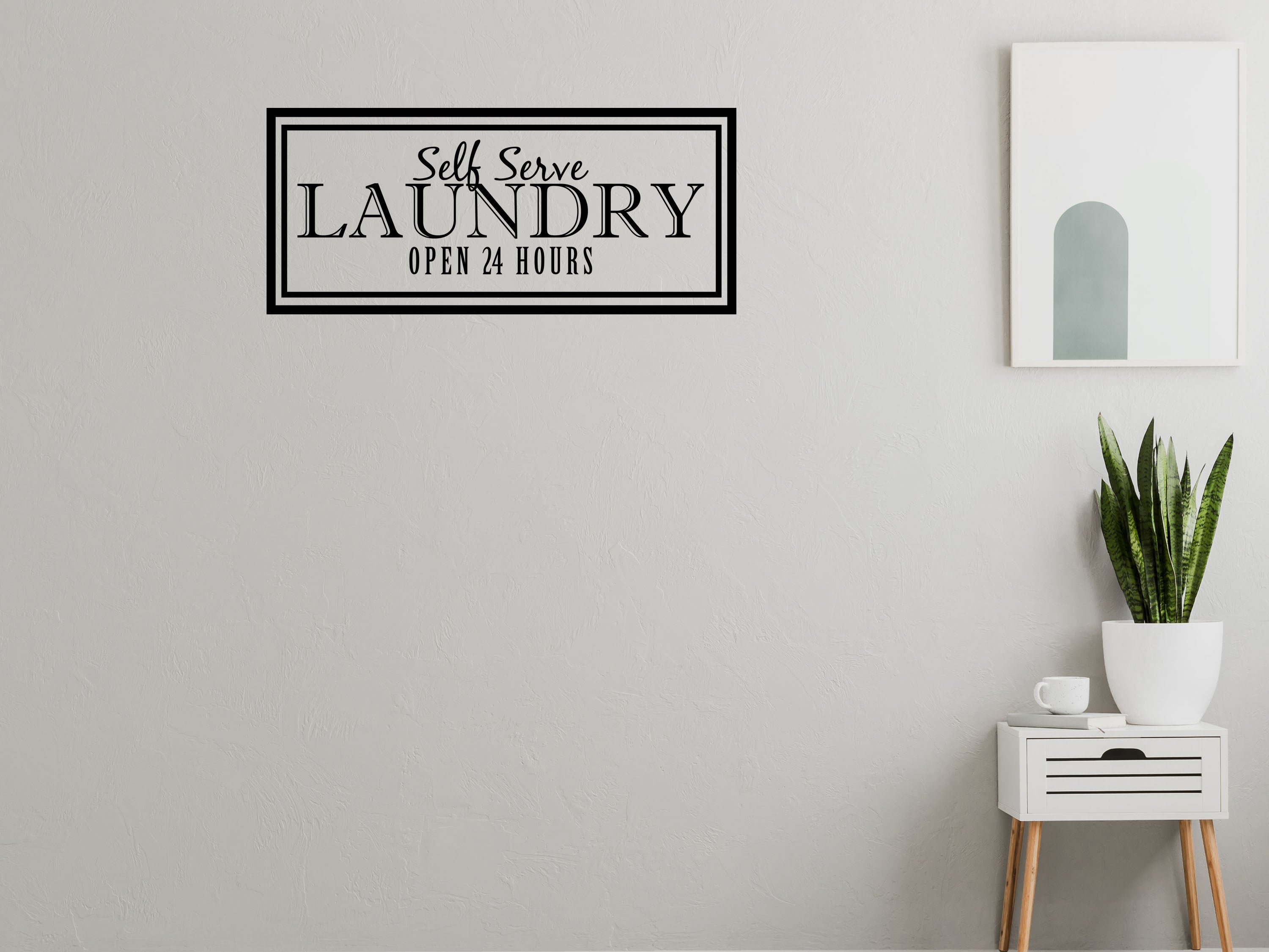 Laundry Decal Sign - Laundry Wall Sticker - Laundry Room Décor - Laundry Wall Art Décor Vinyl Wall Decal Inspirational Wall Signs 