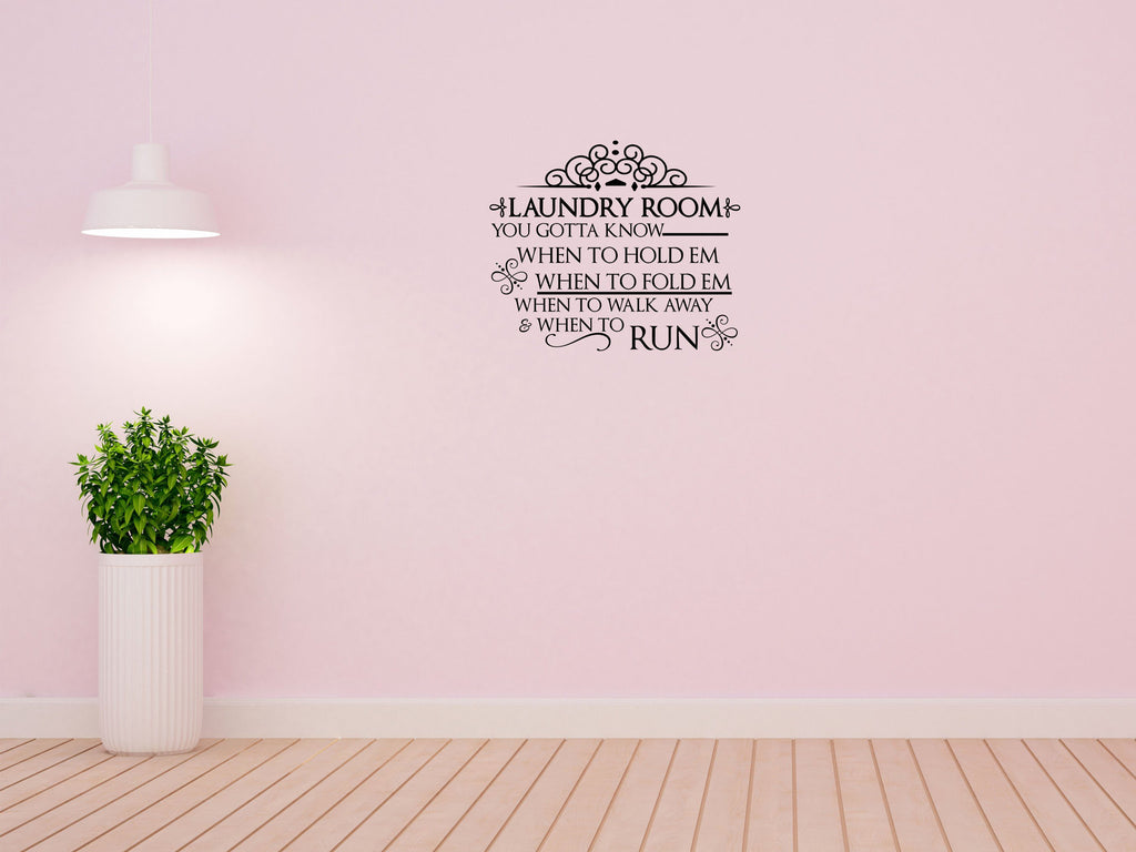 Laundry Room Decal - Inspirational Wall Decals Vinyl Wall Decal Done 