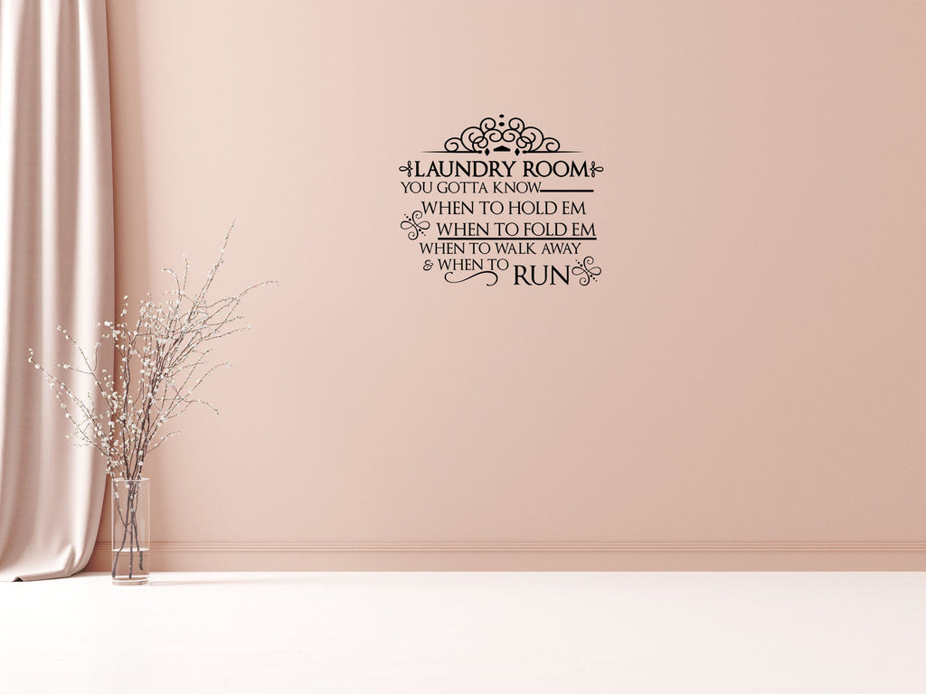 Laundry Room Decal - Inspirational Wall Decals Vinyl Wall Decal Done 