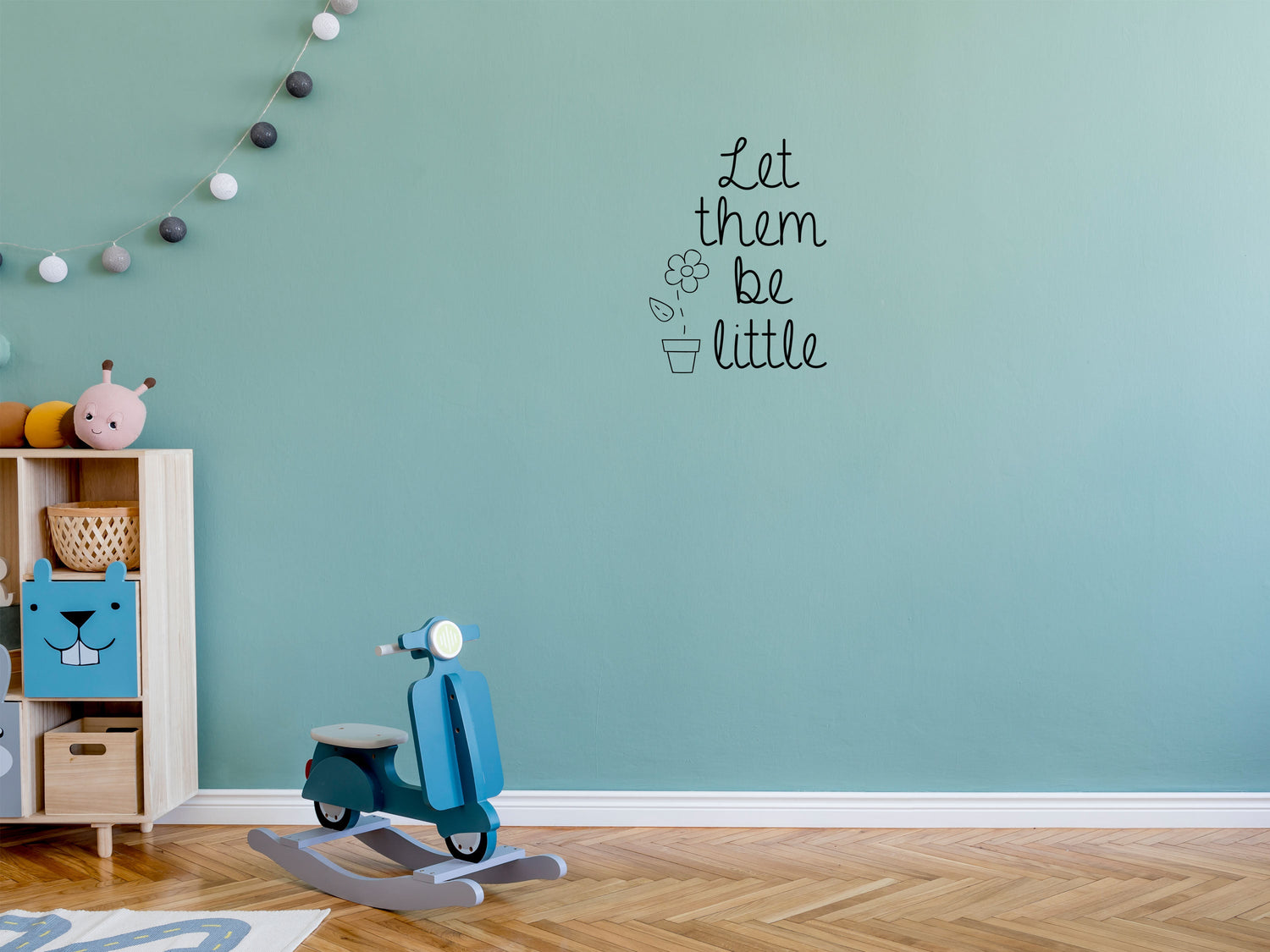Let Them Be Little - Inspirational Wall Decals Vinyl Wall Decal Inspirational Wall Signs 