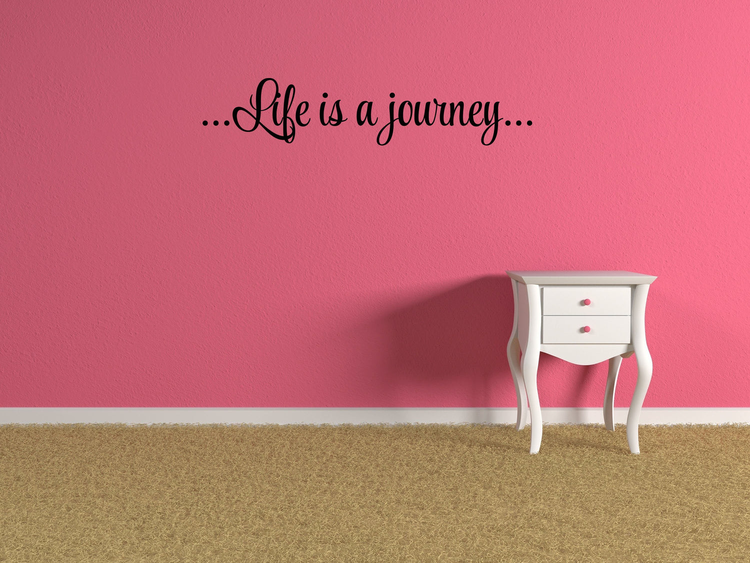 Life Is A Journey Vinyl Wall Decal - Inspirational Wall Signs Vinyl Wall Decal Done 