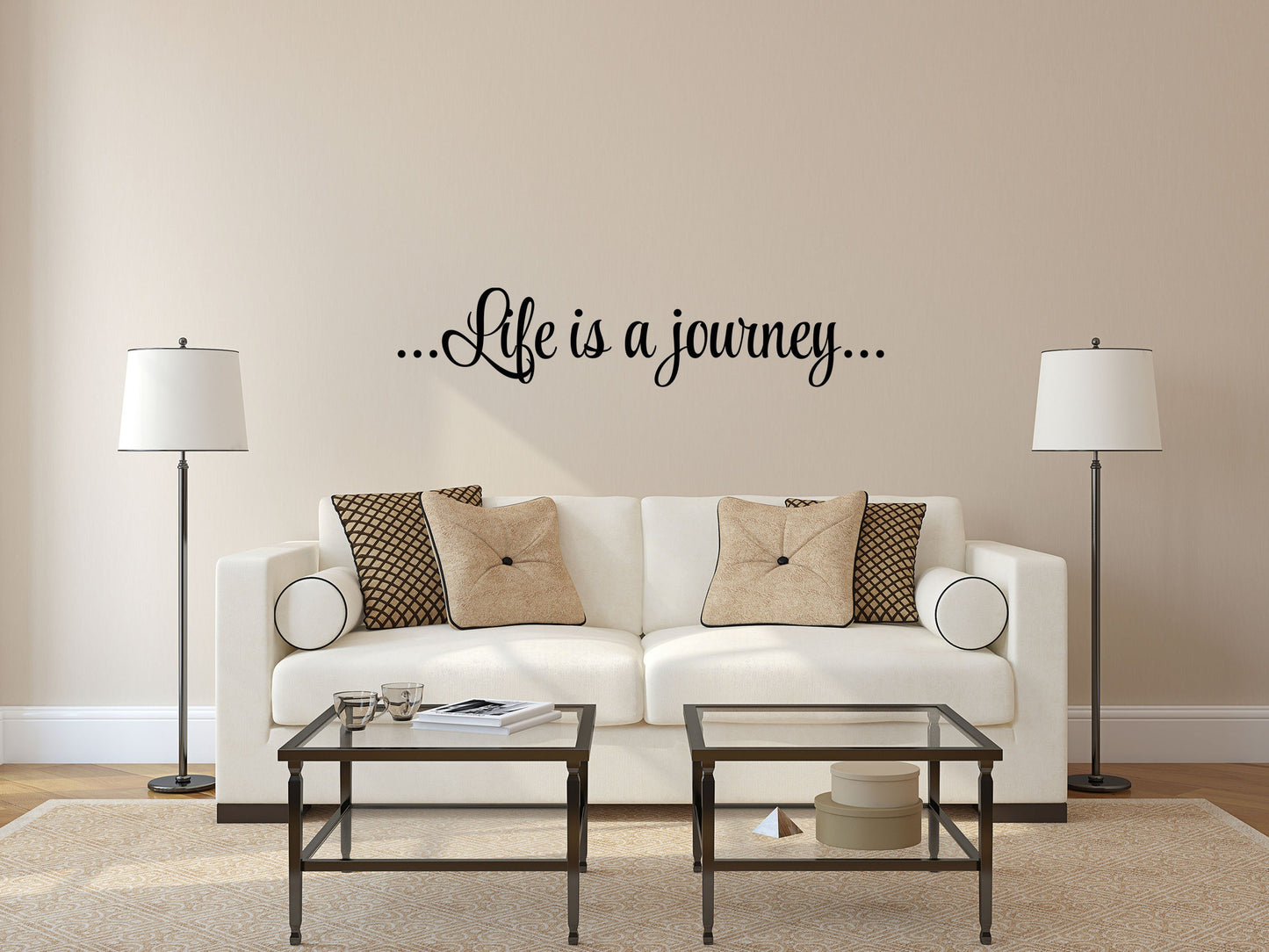 Life Is A Journey Vinyl Wall Decal - Inspirational Wall Signs Vinyl Wall Decal Done 