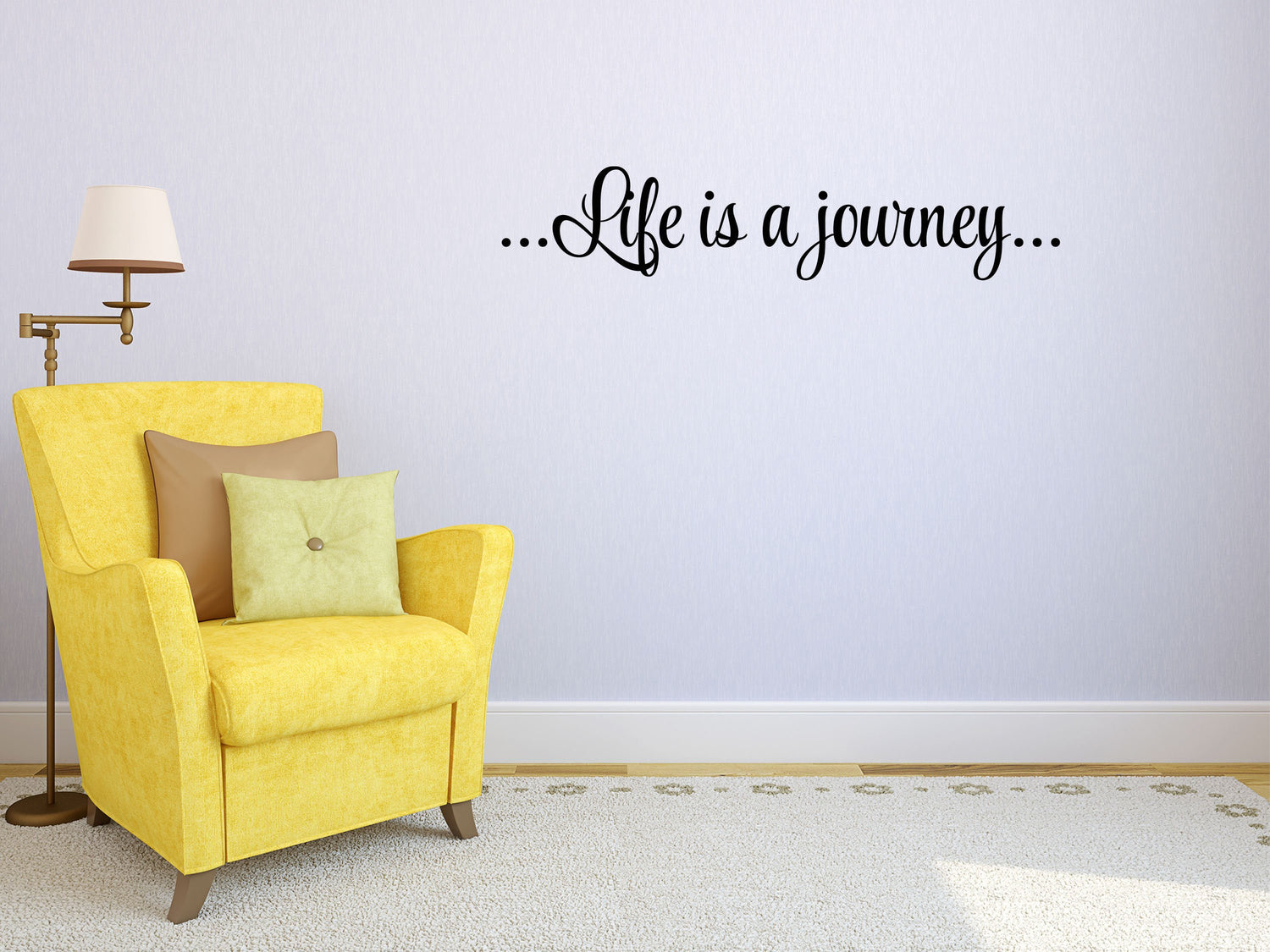 Life Is A Journey Vinyl Wall Decal - Inspirational Wall Signs Vinyl Wall Decal Done 