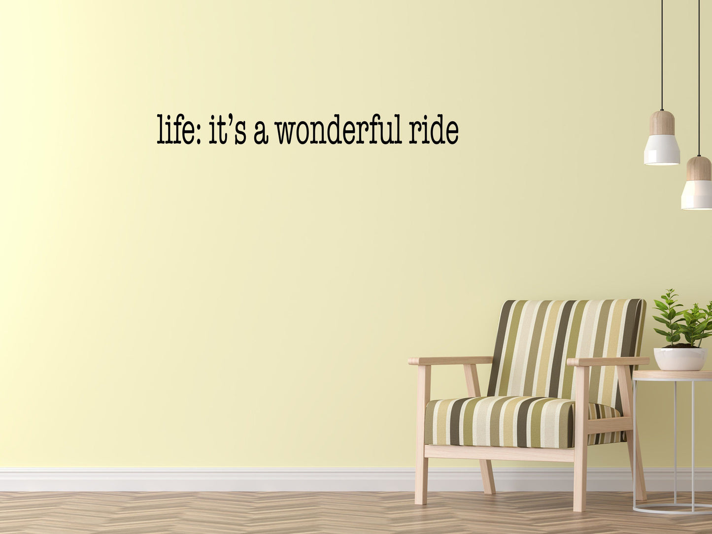 Life Is A Wonderful Ride Vinyl Wall Decal Done 