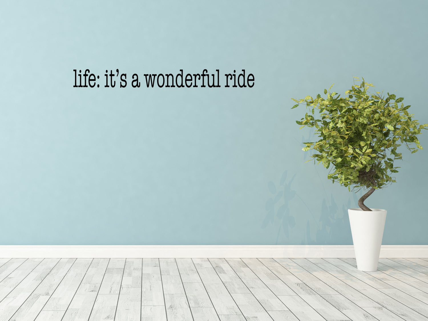 Life Is A Wonderful Ride Vinyl Wall Decal Done 