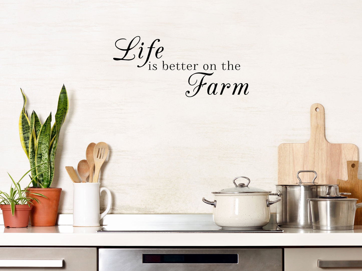 Life Is Better On The Farm Vinyl Wall Decal Inspirational Wall Signs 