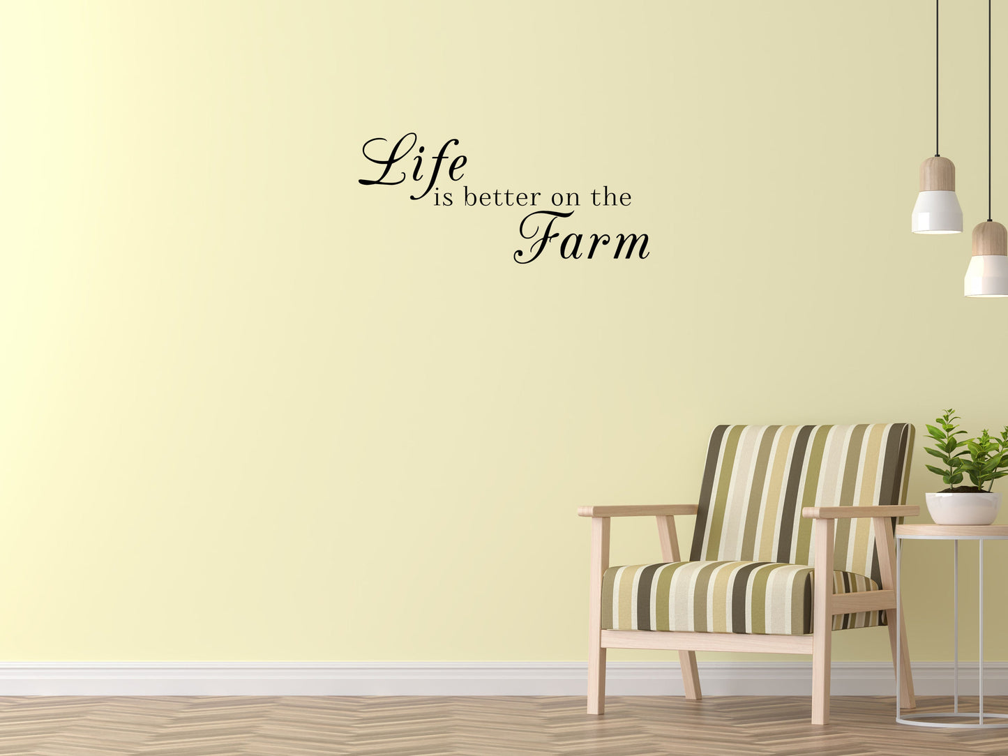 Life Is Better On The Farm Vinyl Wall Decal Inspirational Wall Signs 