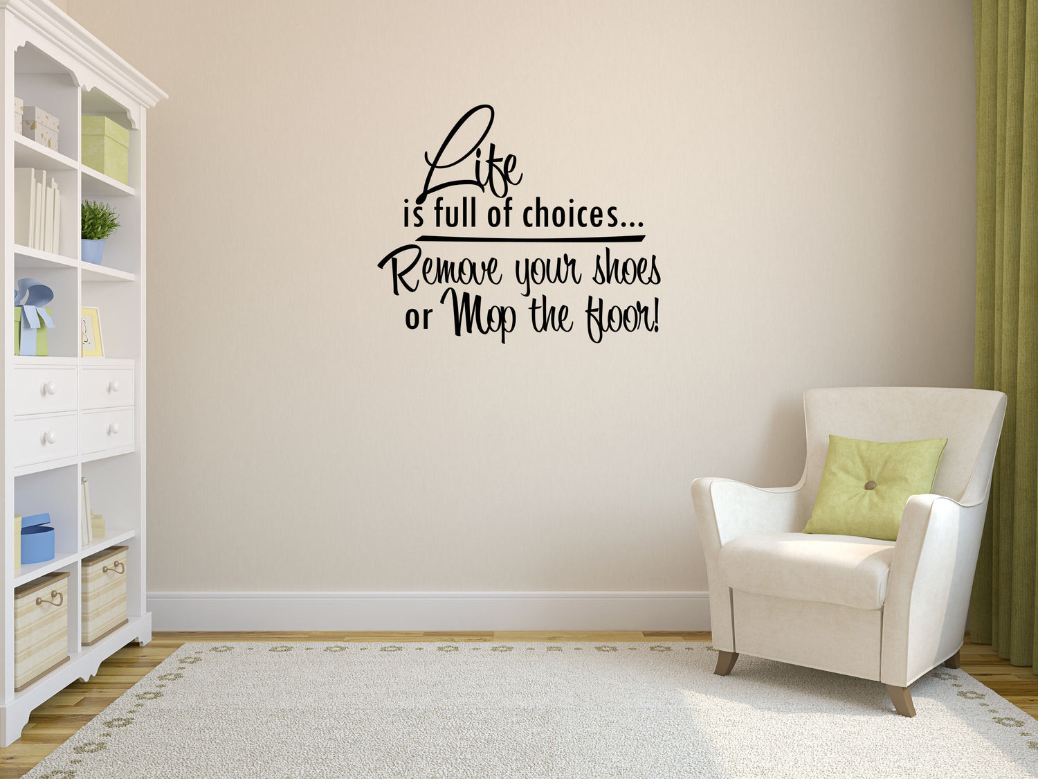 Life Is Full Of Choices Vinyl Wall Decal Inspirational Wall Signs 