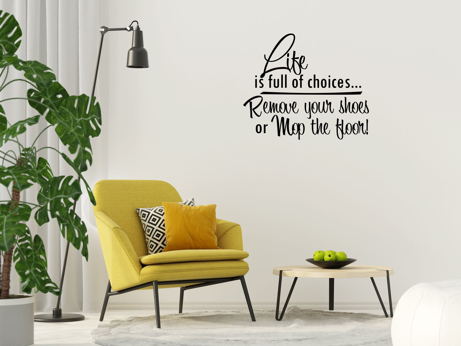 Life Is Full Of Choices Vinyl Wall Decal Inspirational Wall Signs 