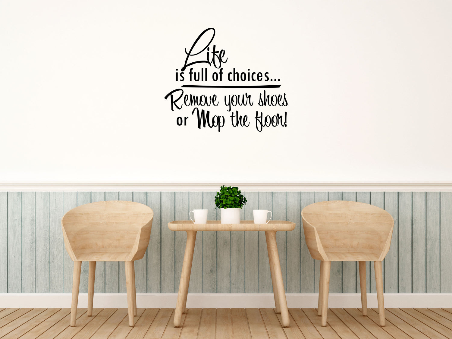 Life Is Full Of Choices Vinyl Wall Decal Inspirational Wall Signs 