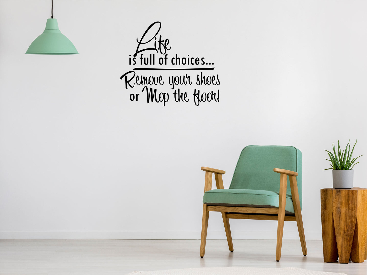 Life Is Full Of Choices Vinyl Wall Decal Inspirational Wall Signs 