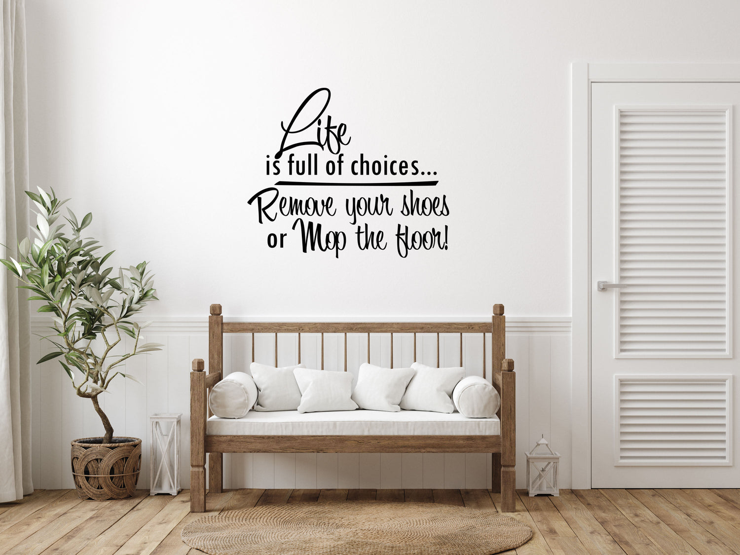 Life Is Full Of Choices Vinyl Wall Decal Inspirational Wall Signs 