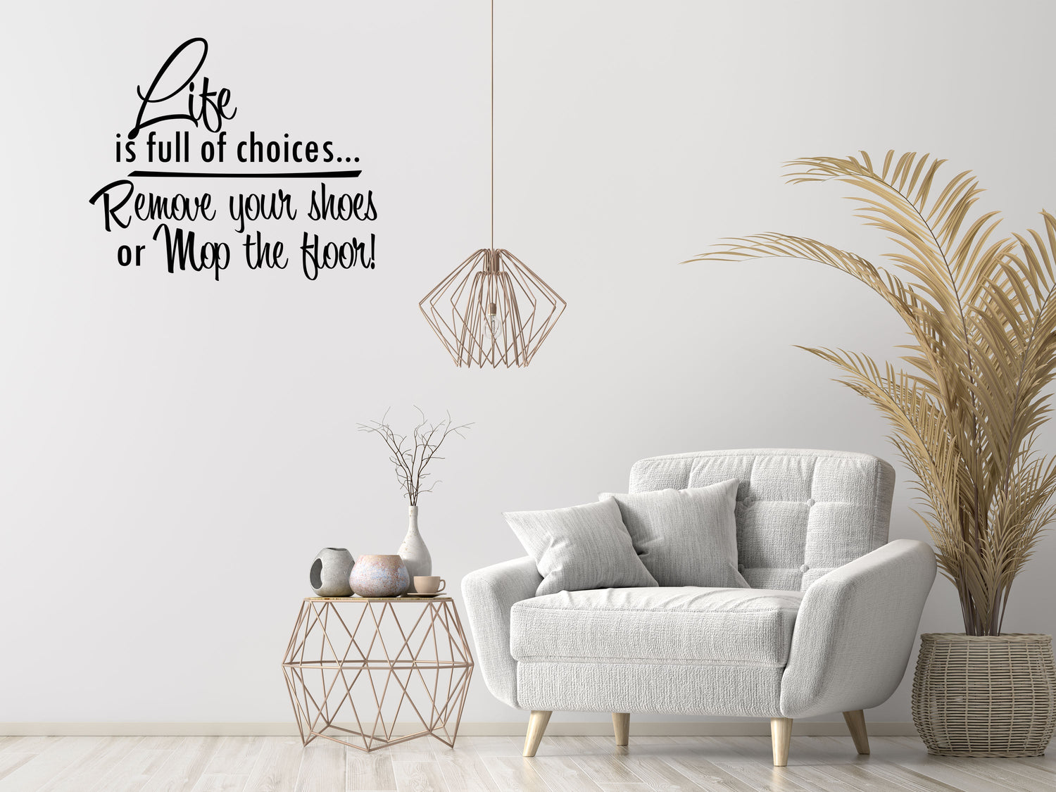 Life Is Full Of Choices Vinyl Wall Decal Inspirational Wall Signs 