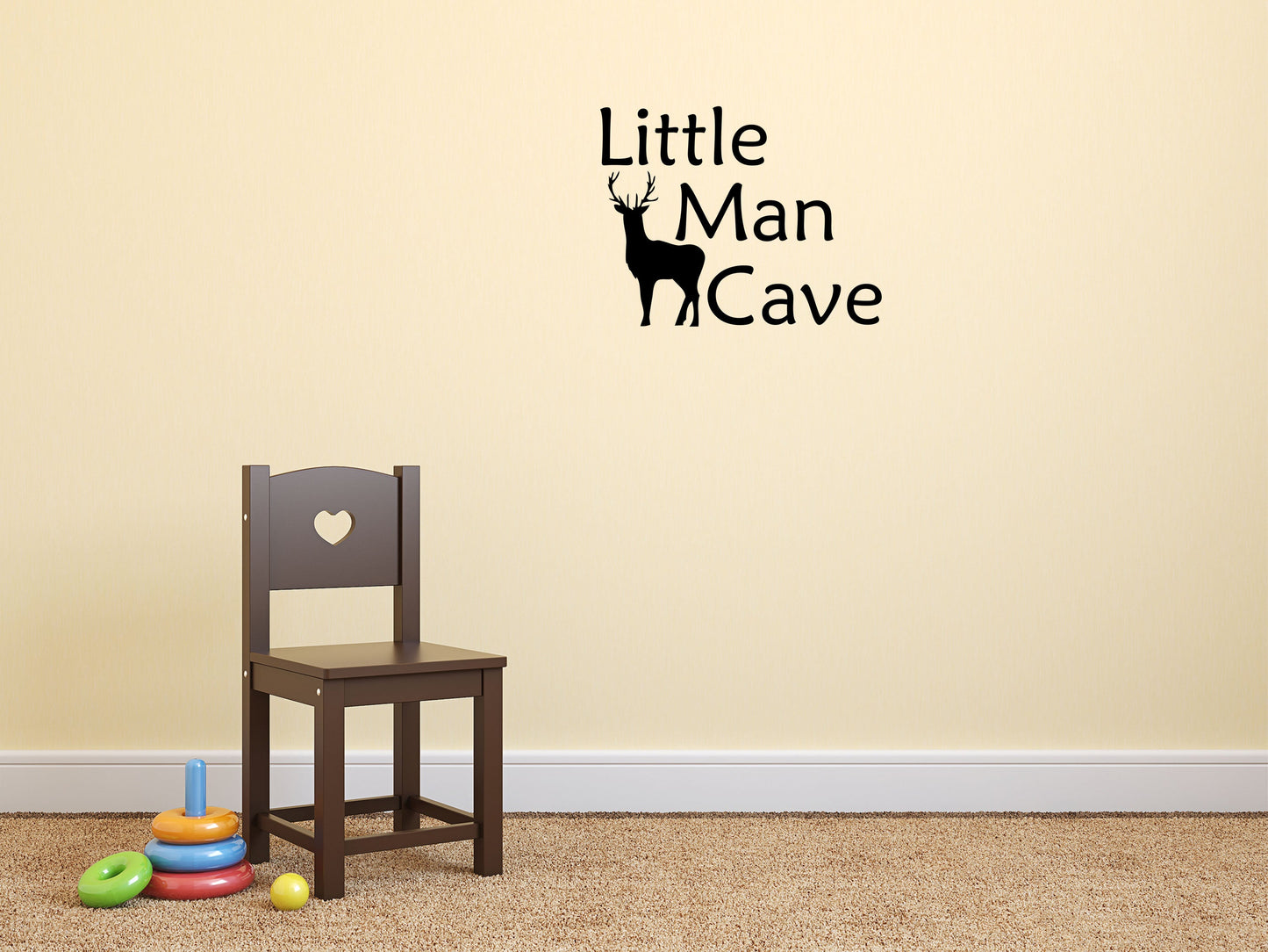 Little Man Cave - Inspirational Wall Decals Vinyl Wall Decal Inspirational Wall Signs 