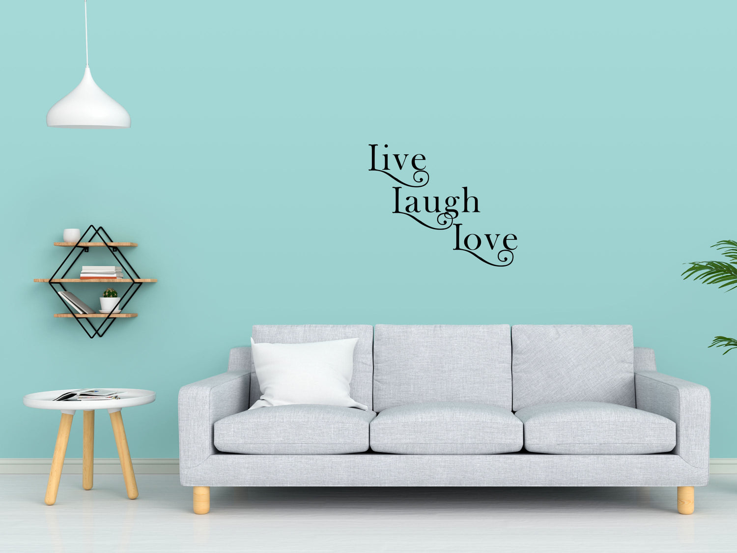 Live Laugh Love Vinyl Wall Decal Inspirational Wall Signs 