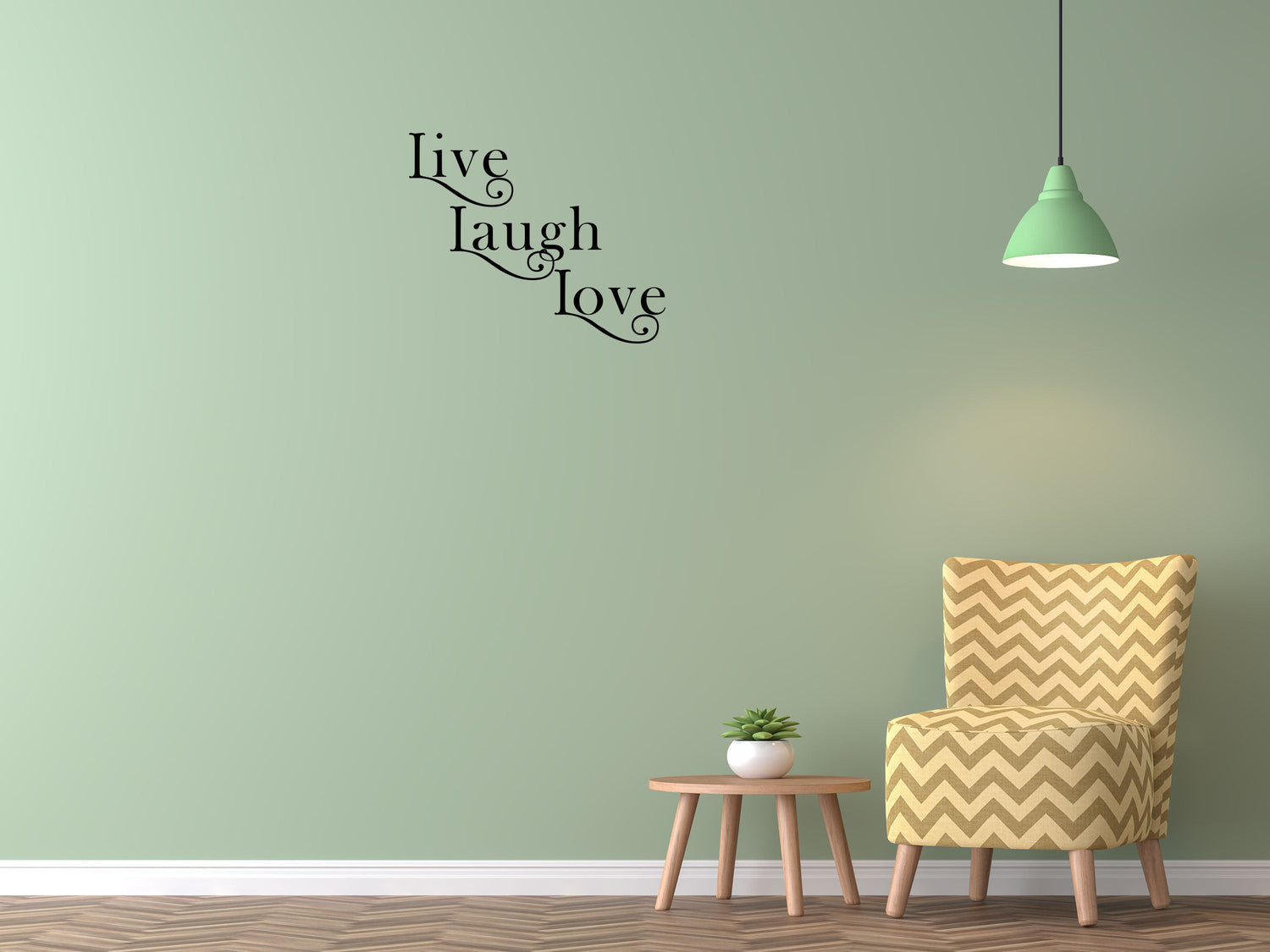 Live Laugh Love Vinyl Wall Decal Inspirational Wall Signs 