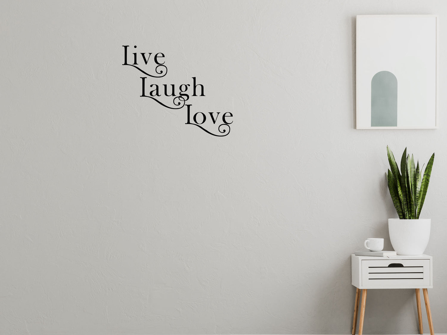 Live Laugh Love Vinyl Wall Decal Inspirational Wall Signs 